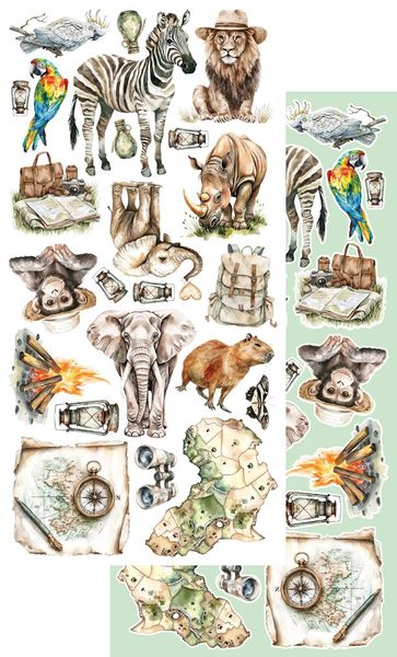 Alchemy of Art Extras to Cut Wild Advetures - 10X – 30,5&times;15 cm