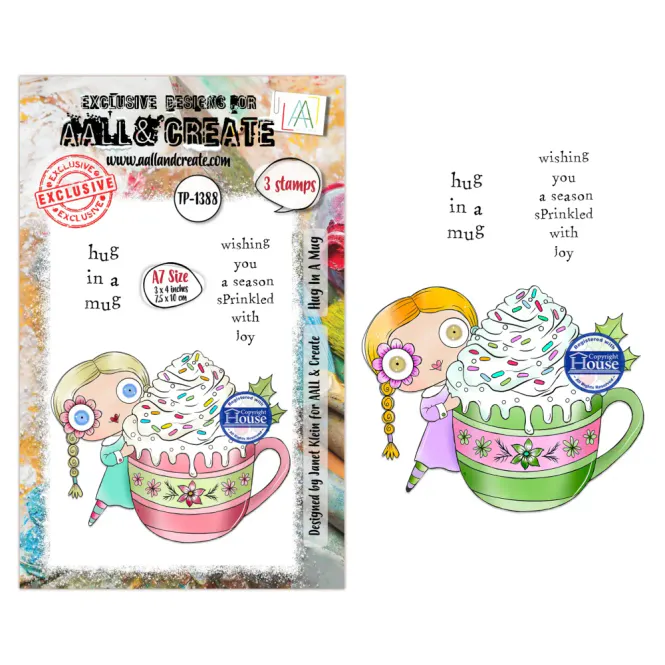Hovedbilde TP-1388 - A7 STAMP SET - HUG ...