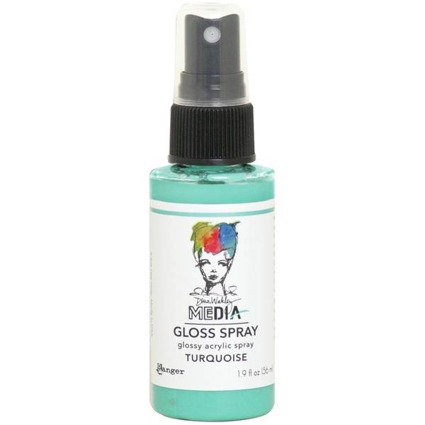 Dina Wakley Media Gloss Spray - Turquoise