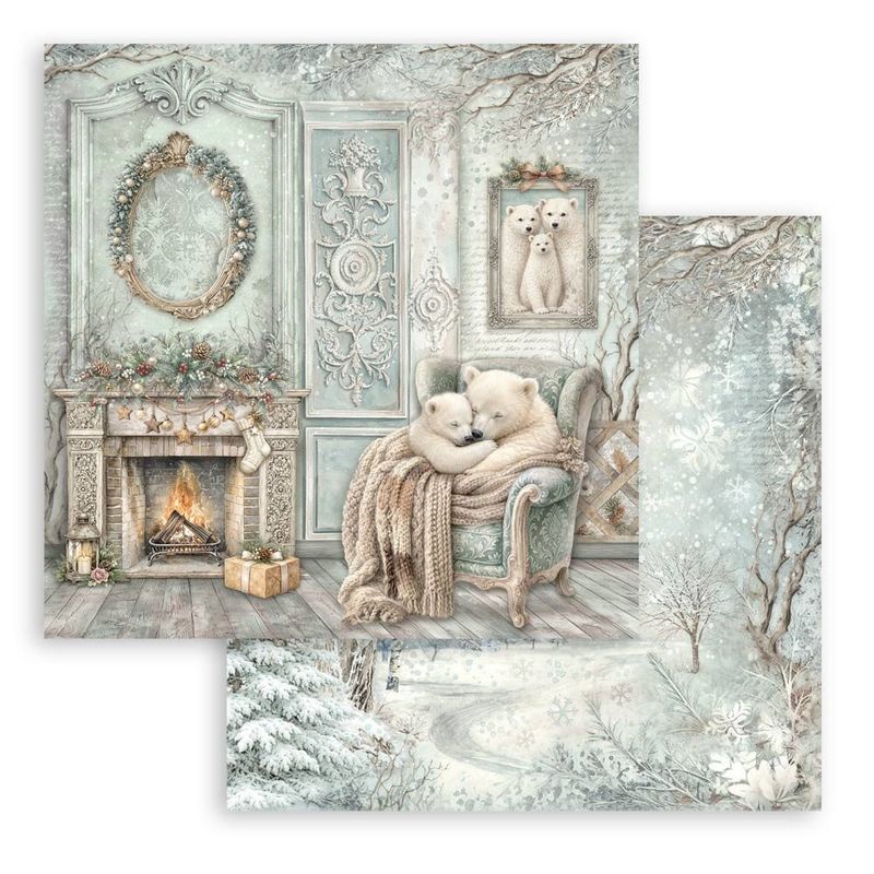 White Christmas 12x12 Inch Paper Pack by Cristina Radovan