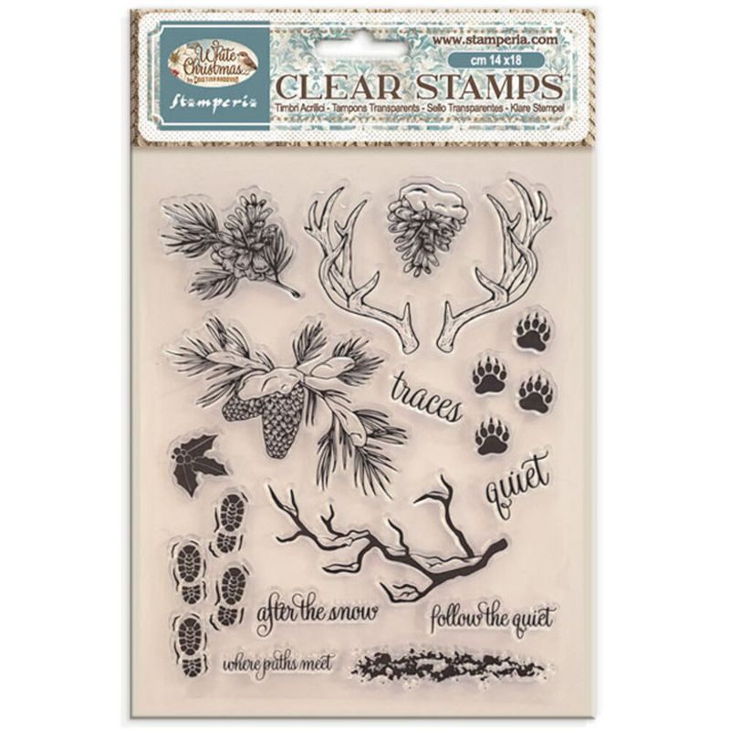 White Christmas Clear Stamps by Cristina Radovan