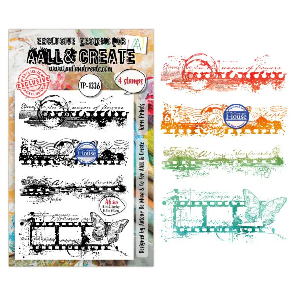 TP-1336 - A6 STAMP SETS - TORN PRINTS