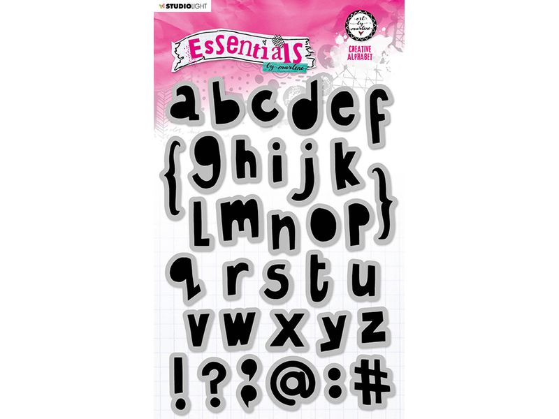 Studio Light Essentials Cling Stamp  Creative Alphabet