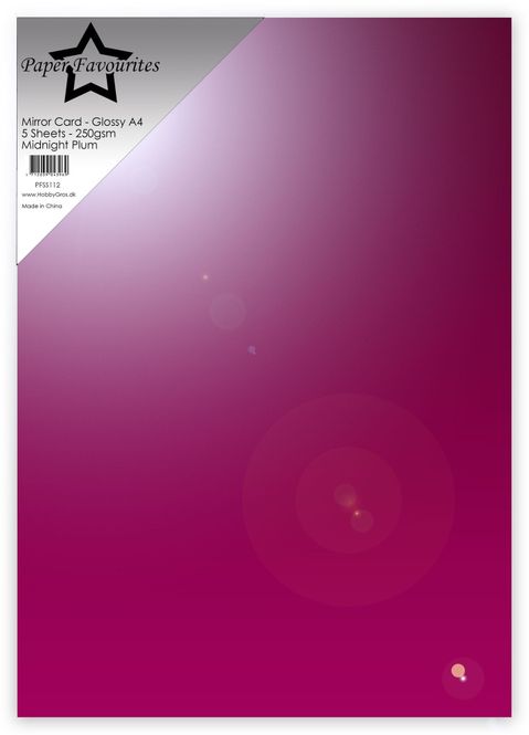 Hovedbilde Midnight Plum A4 Mirror Card ...