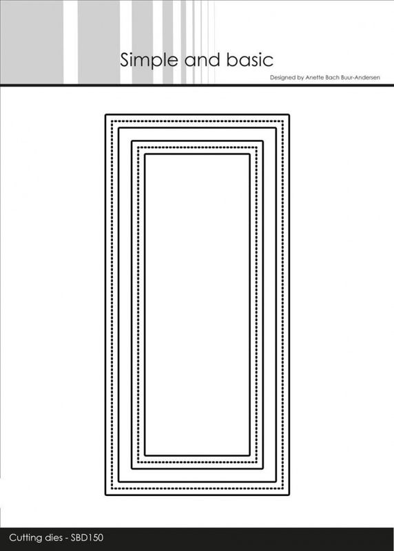 Simple and Basic Mini Slimcard Frames Cutting Dies