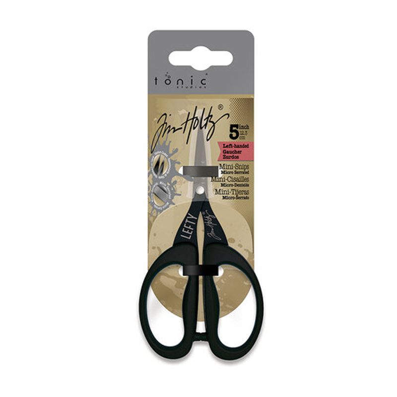 Tim Holtz - Left Handed Mini-Snips - 5 Inches