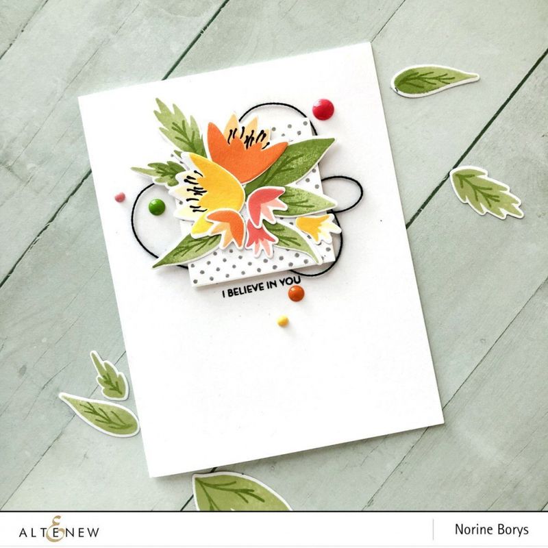 Red Cosmos Enamel Dots