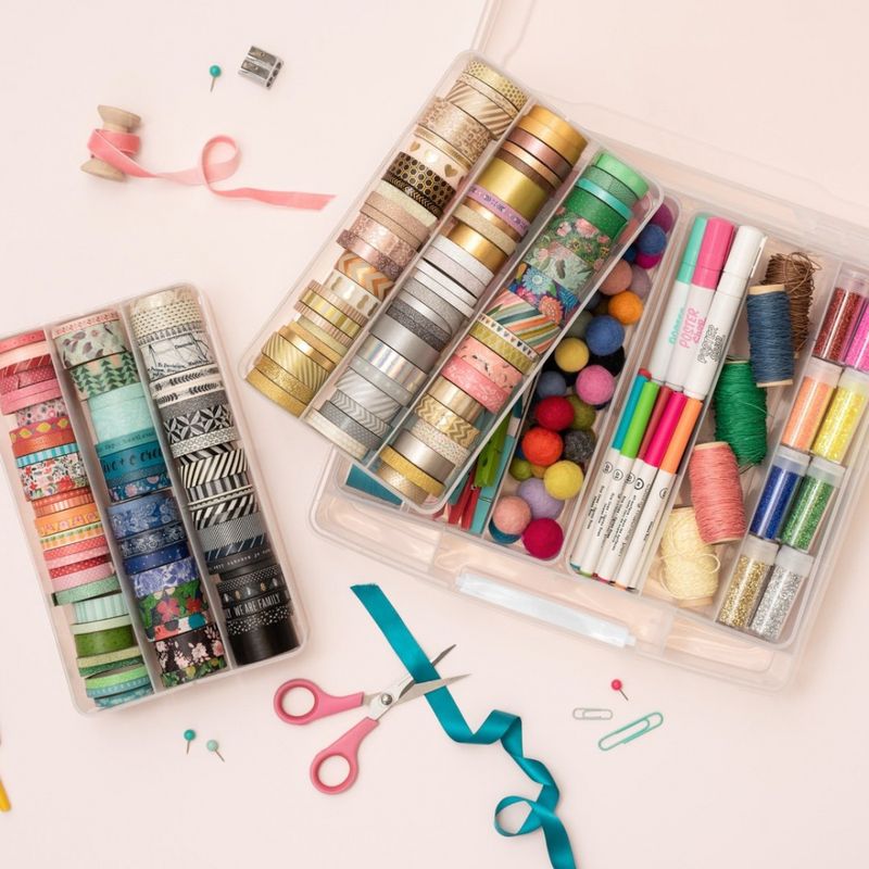 We R Washi Translucent Plastic Storage Bin 14
