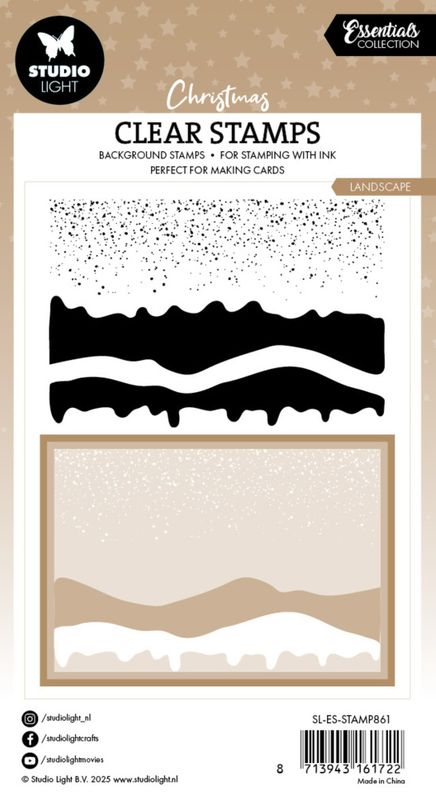 Landscape Christmas Clear Stamp