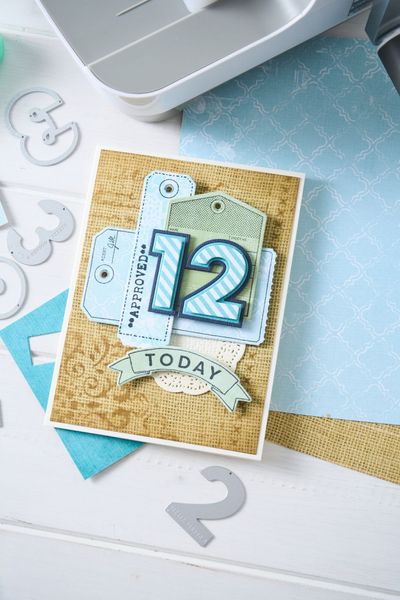 Sizzix Thinlits Die Set 20PK - This or That 2" Numbers by 49 and Market