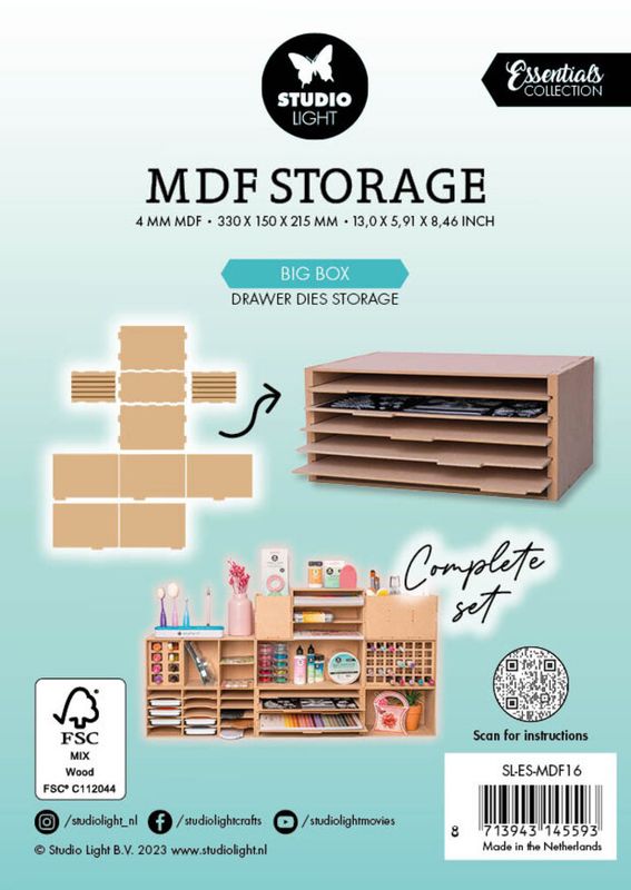 MDF Storage Big Box Drawer Dies Storage