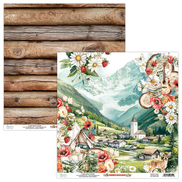 Summer Highlands 12x12 Inch Scrapbooking Paper Set 