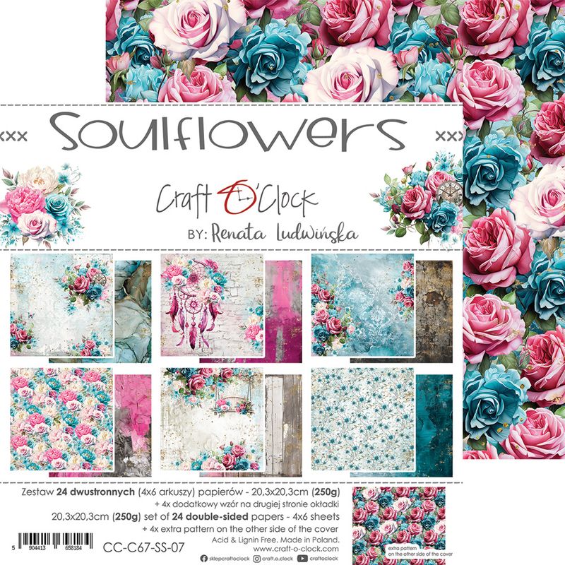 Soulflowers - Paper Pad - 8x8