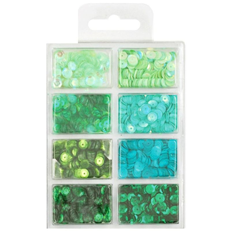 Cup Sequins 7mm - Go Green