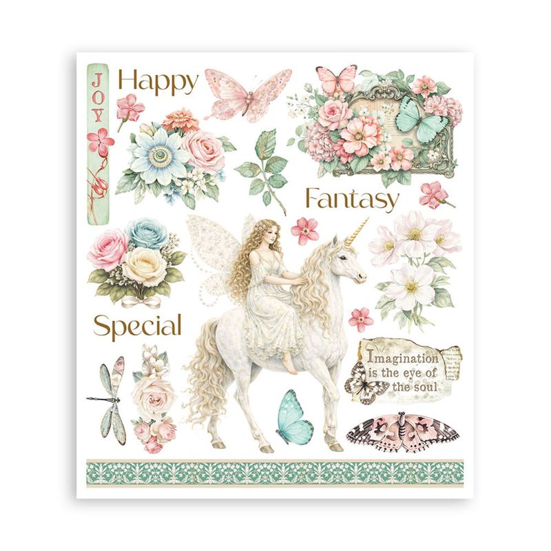 Wonderland Rub-On 20,5x23cm Assortment (6pcs)