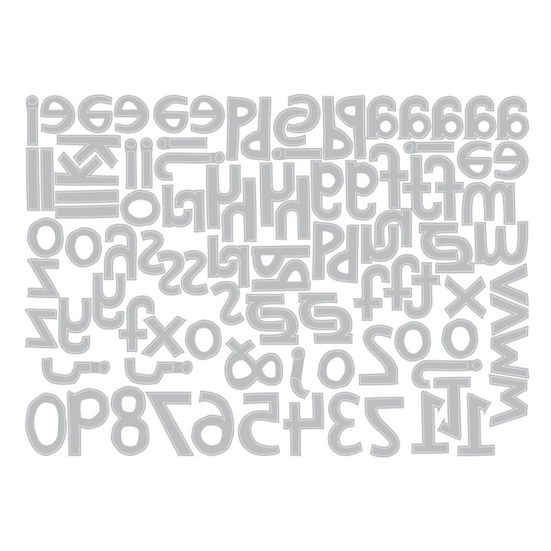 Thinlits Die by Tim Holtz Alphanumeric Cutout Lower (3/4