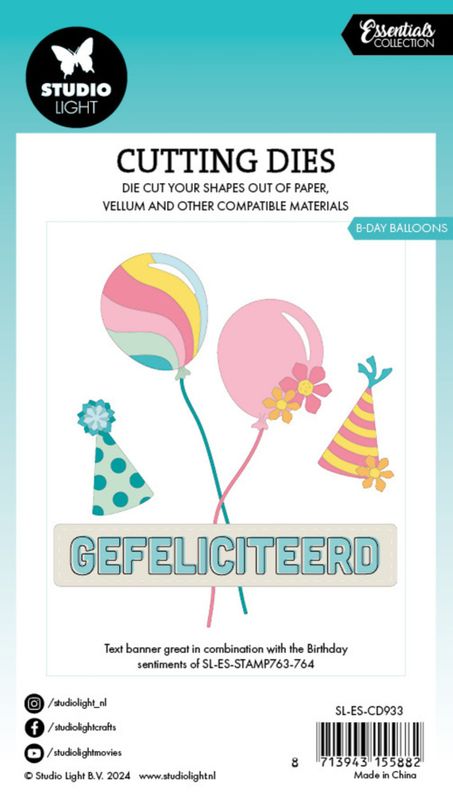 B-Day Balloons Essentials Cutting Die 