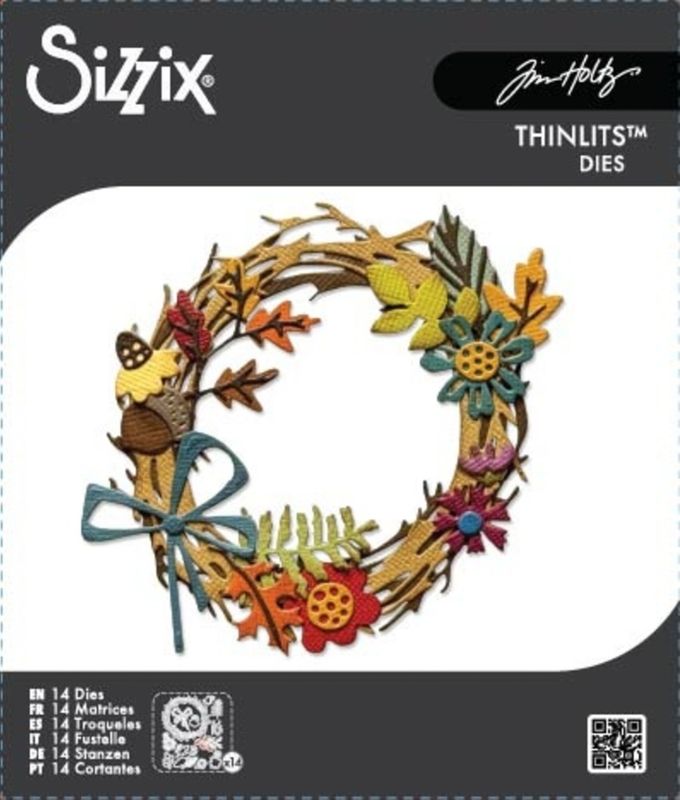 Thinlits Die by Tim Holtz Vault Foliage Wreath (14pcs) 