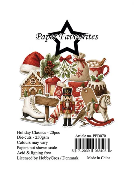 Die-Cuts A7  - Ephemera - Holiday Classics