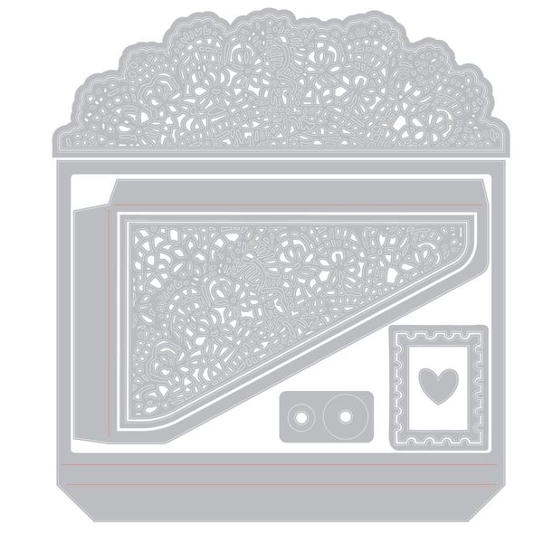 Thinlits Die by 49 and Market Laced Folio (10pcs)