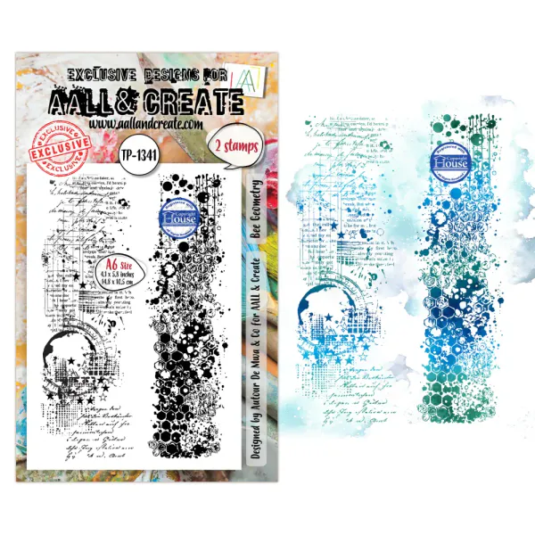 TP-1341 - A6 STAMP SETS - BEE GEOMETRY