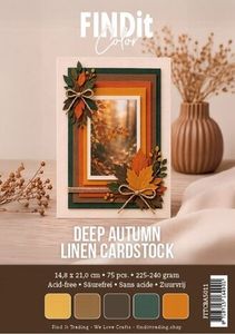 Hovedbilde Linen Cardstock A5 Deep ...