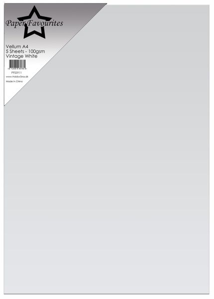 Vellum A4 Vintage White 100g (5pcs) 