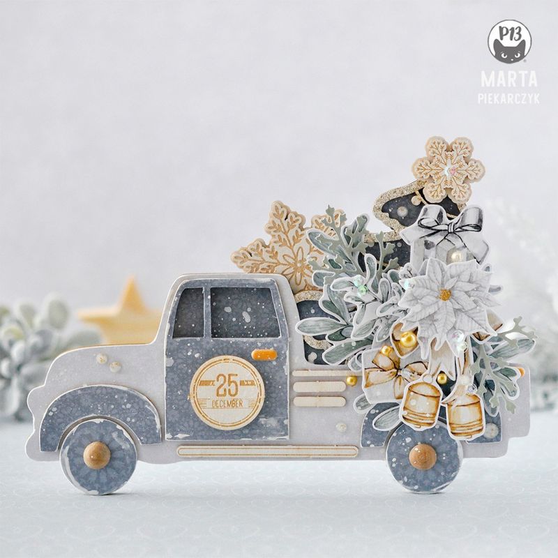 LIGHT CHIPBOARD EMBELLISHMENTS CHRISTMAS CHARM 04