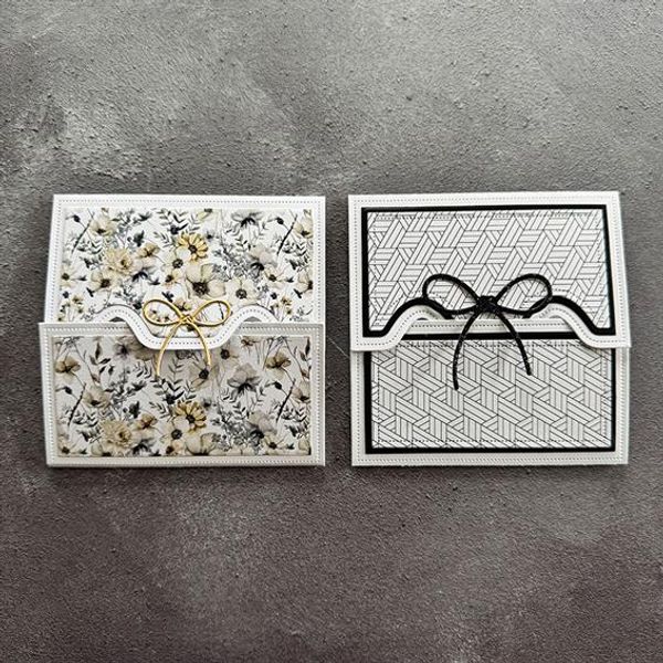 Square Card with Closure Dies