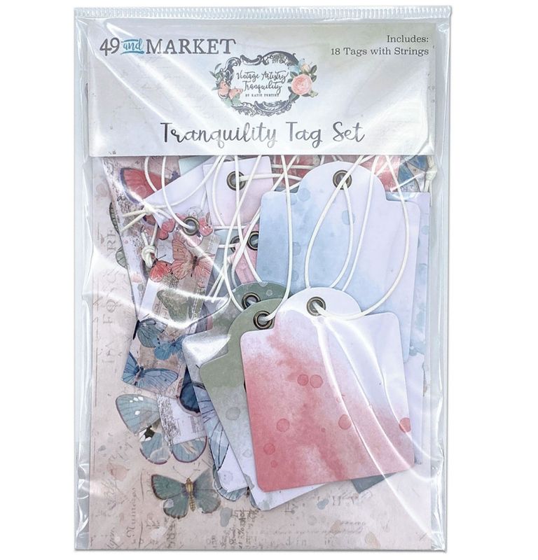 Vintage Artistry Tranquility - Tag Set