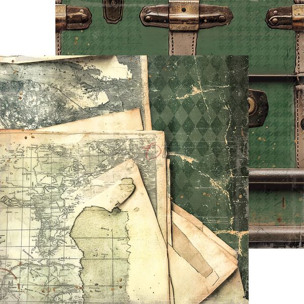 SUMMER ADVENTURES - A SET OF PAPERS 20,3X20,3CM - MIX