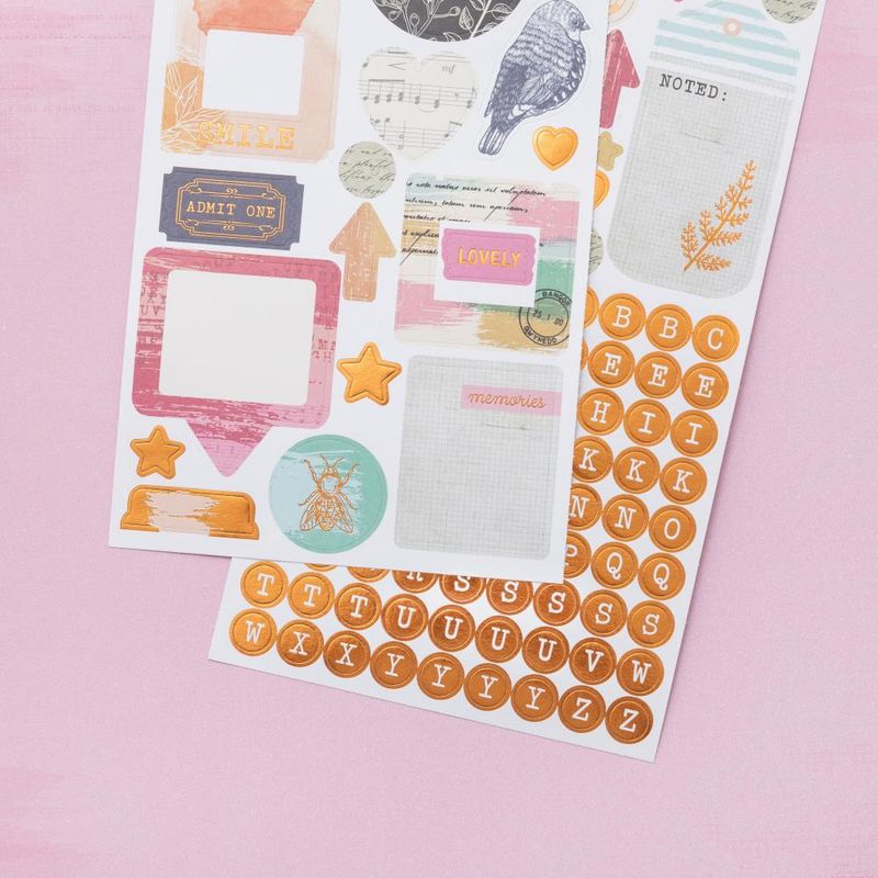 Beautiful Things Cardstock Stickers - W/Copper Foil