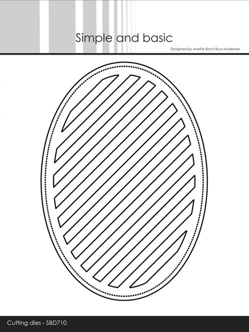 Hovedbilde Oval Diagonal Striped Panel ...