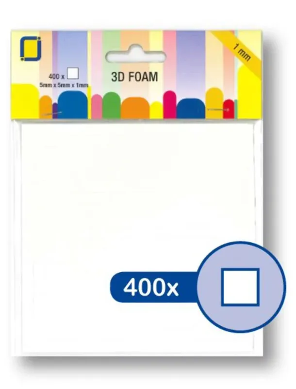 3D Foam 5 mm x 5 mm x 1 mm