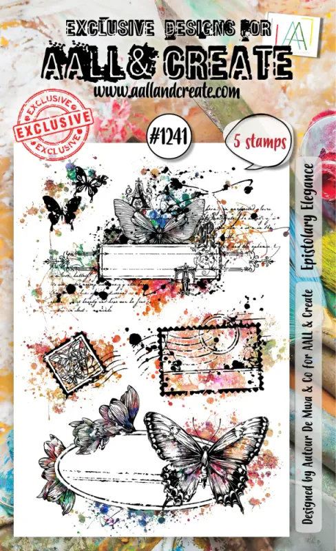 #1241 - A6 STAMP SET - EPISTOLARY ELEGANCE