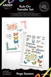 Hovedbilde Page Starters 6x8 Inch Rub-On ...