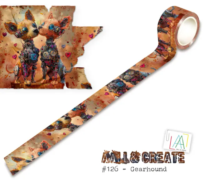 #MT-126   -Gearhound - Treasure Trove 25mm 10m Washi Tape 