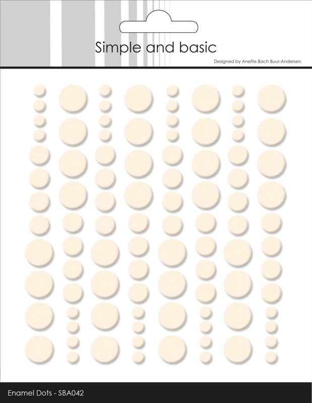 Adhesive Enamel Dots Nougat (96pcs) (SBA042)