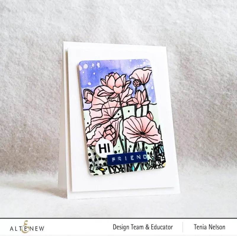 Paint-A-Flower: Lotus Outline Stamp Set