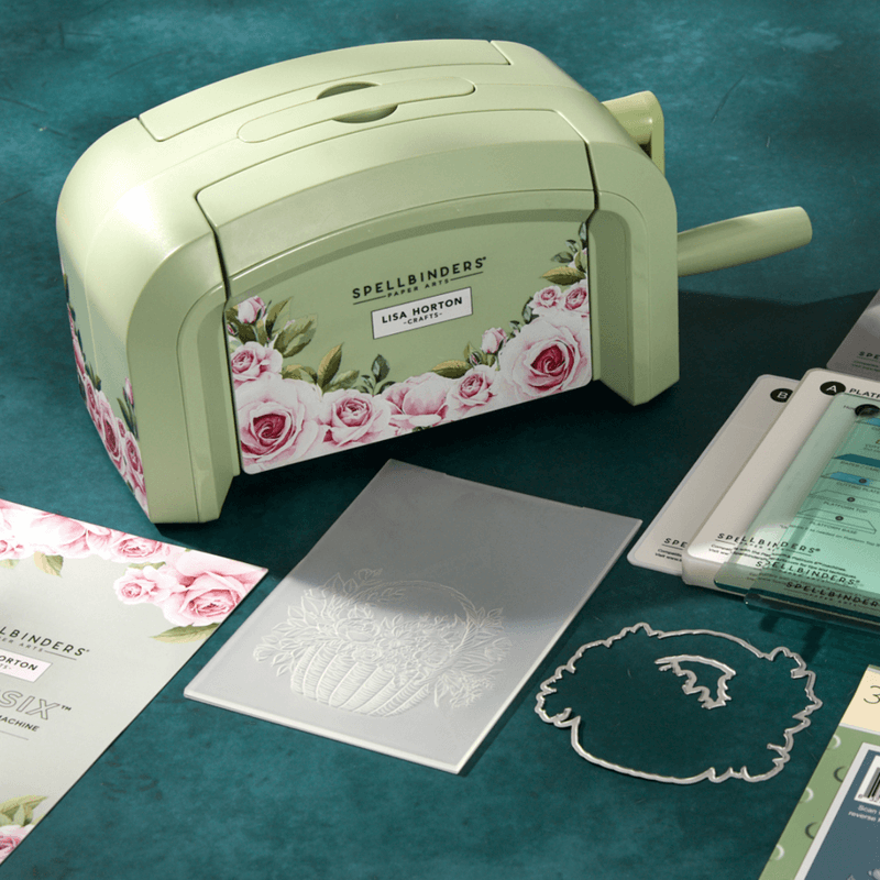 Platinum SIX Die Cutting & Embossing Machine - Lisa Horton Crafts Special Edition Sage Green