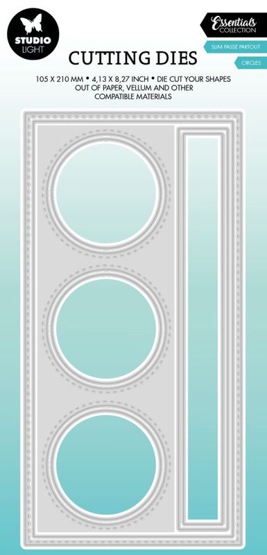 Card Passe Partout Slim Circle Essentials Cutting Dies