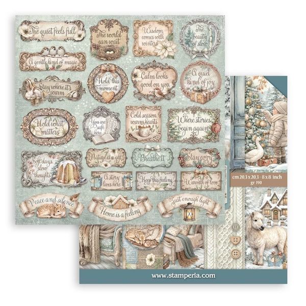 White Christmas 8x8 Inch Paper Pack by Cristina Radovan