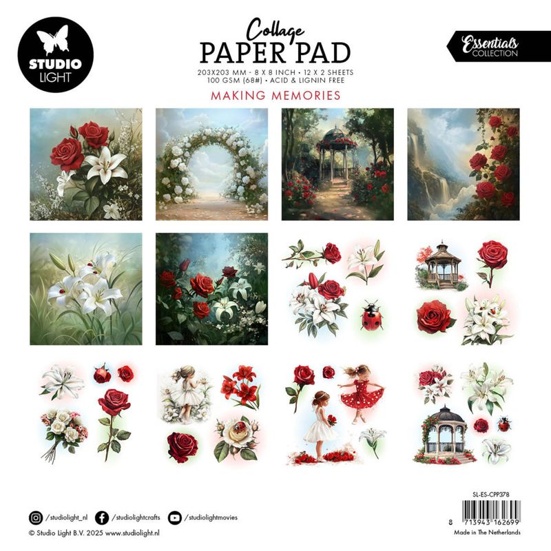 Making Memories 8x8 Inch Collage Paper Pad