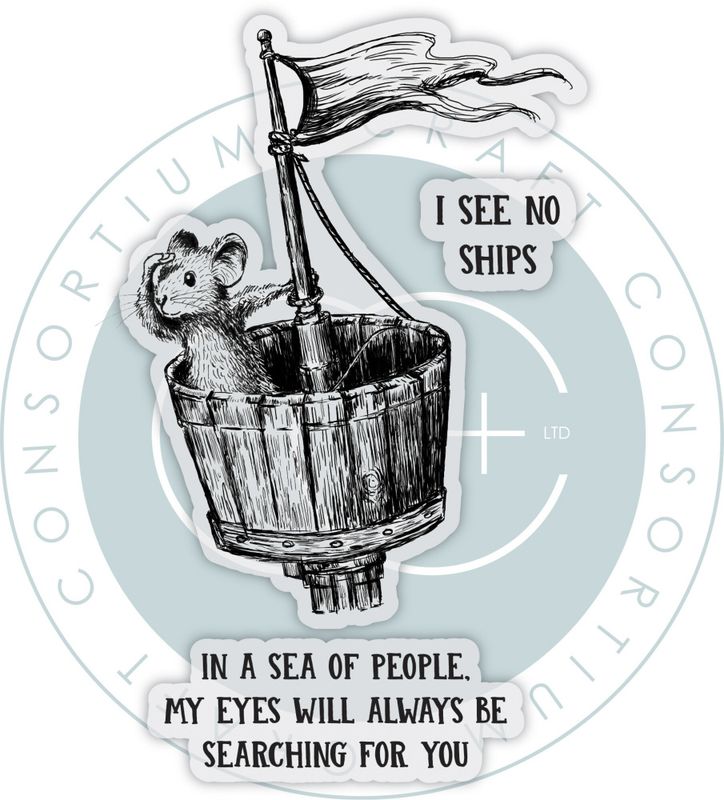 Oliver's Adventures A6 Clear Photopolymer Stamp Set - See no Ships 