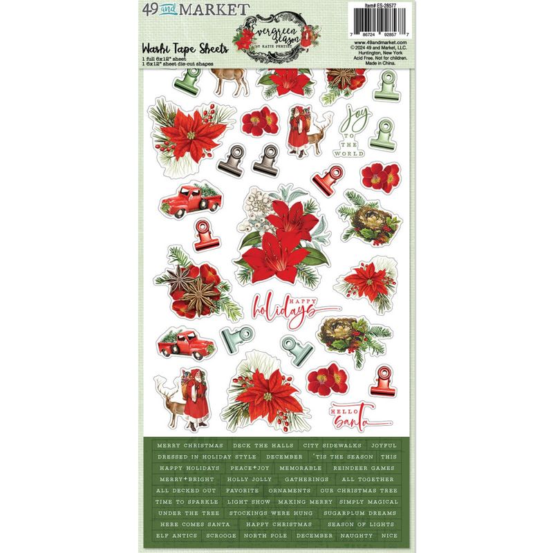 Evergreen Season - Washi Sheets