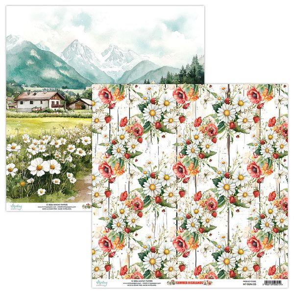 Summer Highlands 12x12 Inch Scrapbooking Paper Set 