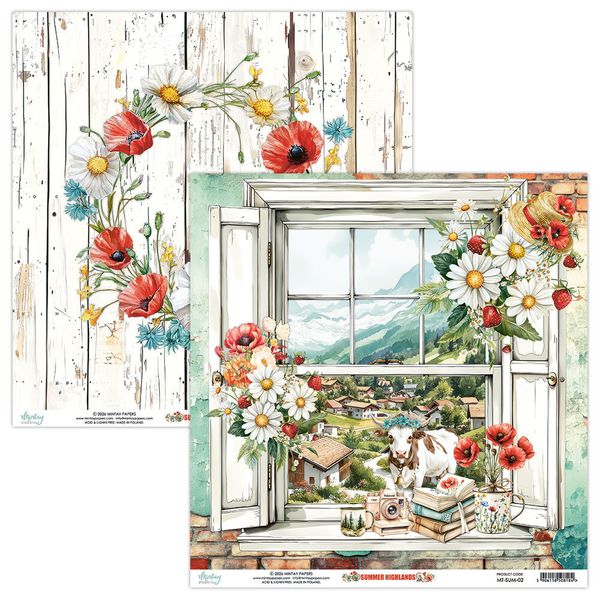 Summer Highlands 12x12 Inch Scrapbooking Paper Set 