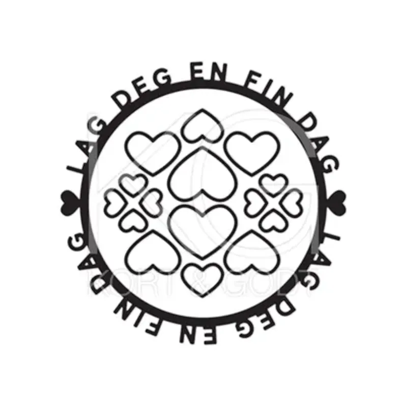DIE353 Lag deg en fin dag og hjerter