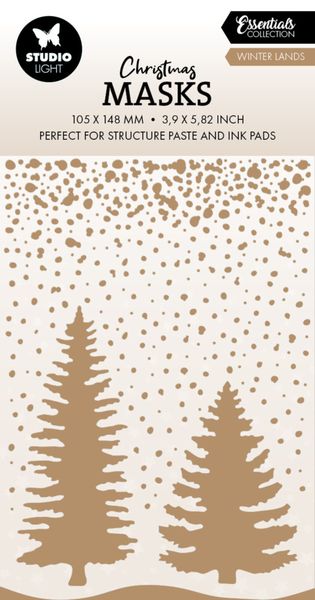 Vintage Christmas Mask Winter Land