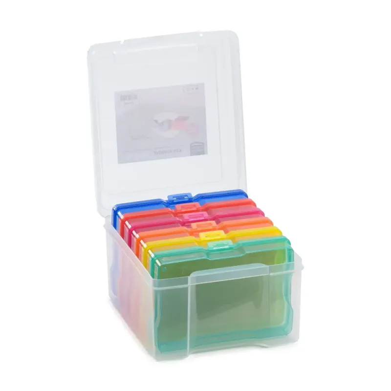 Colourful Storage Box with 6 Cases